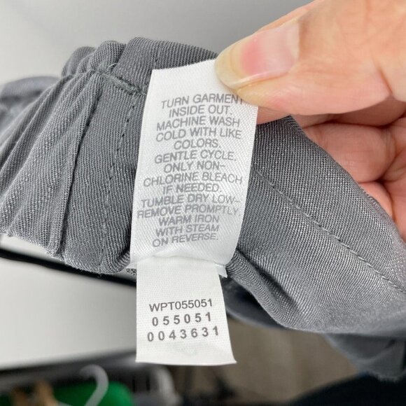Pure Jill size large gray pull on wide leg comfy pants lyocell high waist - Picture 6 of 6